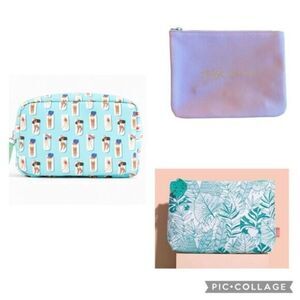 NEW - Lot of 3 Makeup Cosmetics Bags IPSY Limited Edition - Never used